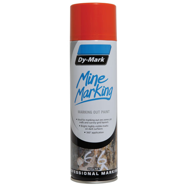 DY-MARK MINE MARKING HORIZONTAL ORANGE 350G AEROSOL